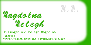 magdolna melegh business card